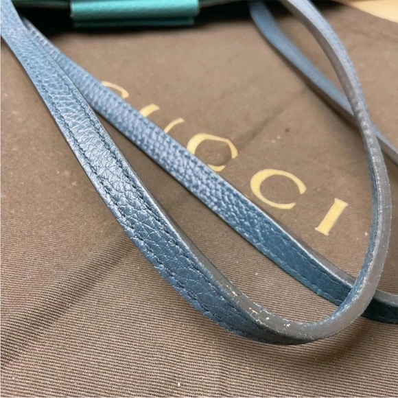 Gucci Blue Leather Shoulder Bag - Picture 7 of 10